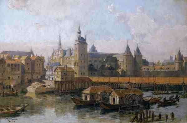 The Ile de la Cite and the Palais de Justice by Romanticism