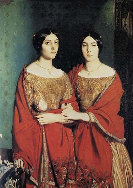 The Artist's Sisters 1843 by Romanticism