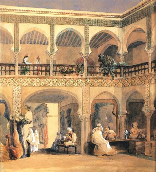 Bazaar In Orleans by Romanticism