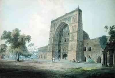 Main Entrance of the Jami Mosque Jaunpur by Romanticism