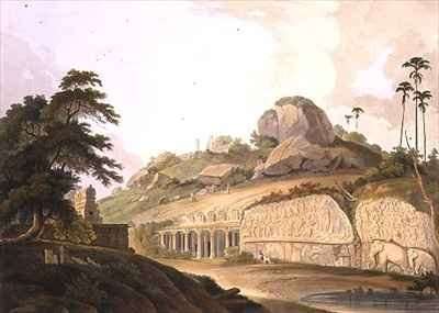 The Entrance of an Excavated Hindoo Temple at Mavalipuram by Romanticism