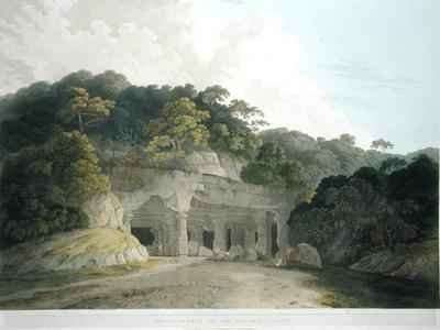 The Entrance to the Elephanta Cave by Romanticism