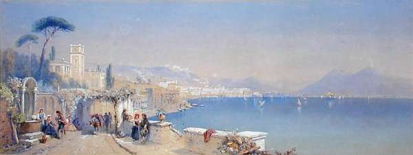 The Bay of Naples, 1861 by Romanticism