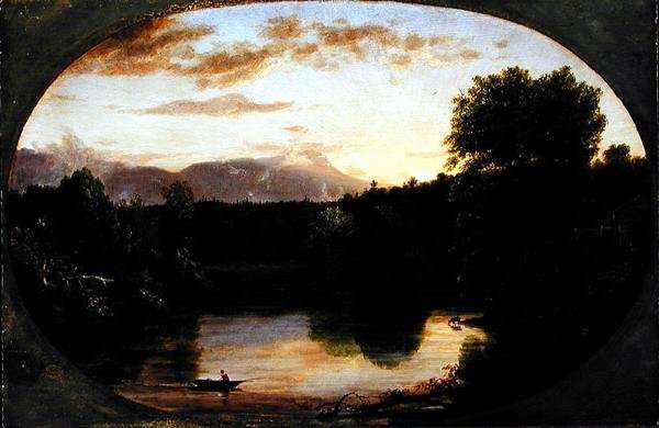 Sunset, View on Catskill Creek, 1833 by Romanticism