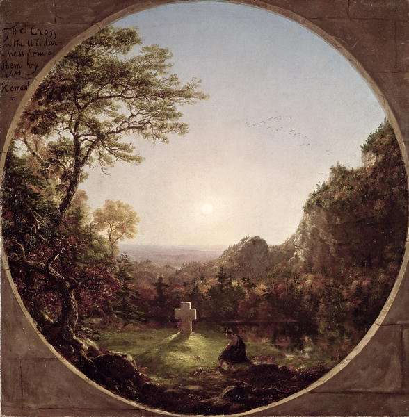 The Solitary Cross, 1845 by Romanticism