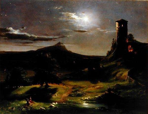 Landscape (Moonlight), c.1833-34 by Romanticism