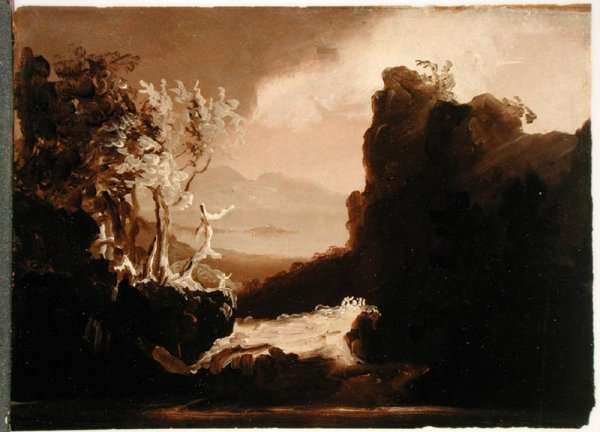 Romantic Landscape (Last of the Mohicans), 1827 by Romanticism