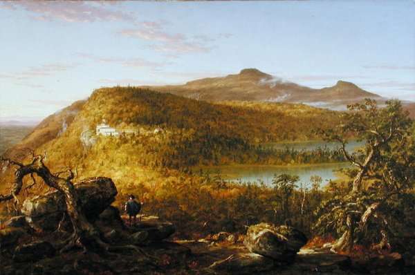 A View of the Two Lakes and Mountain House, Catskill Mountains 1844 by Romanticism