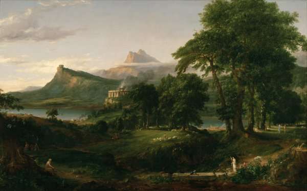 The Course of Empire: The Arcadian or Pastoral State c.1836 by Romanticism