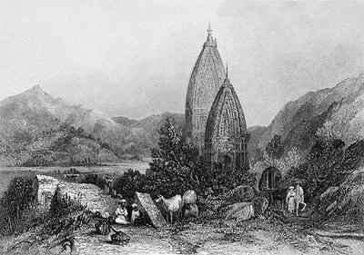 Hindu Temples of Mahadeo in the Sivalic Mountains India by Romanticism