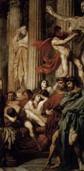 The Romans of the Decadence (detail 2) 1847 by Romanticism