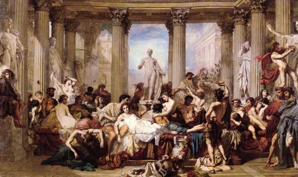 The Romans of the Decadence, 1847 by Romanticism
