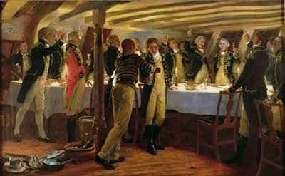 Before Copenhagen The Ward Room of HMS Elephant by Romanticism