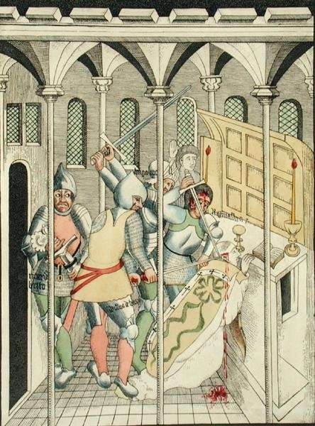 The Assassination of St Thomas a Becket at Canterbury by Romanticism