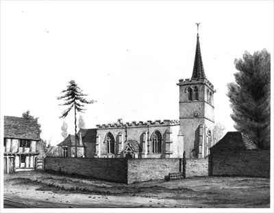 An English Church by Romanticism