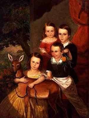 Portrait of the Jones Children of Galveston by Romanticism