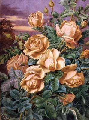 Yellow Roses by Romanticism