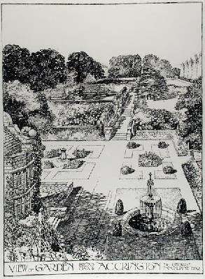 View of Garden Broad Oak Accrington from The Art and Craft of Garden Making by Thomas Mawson by Romanticism