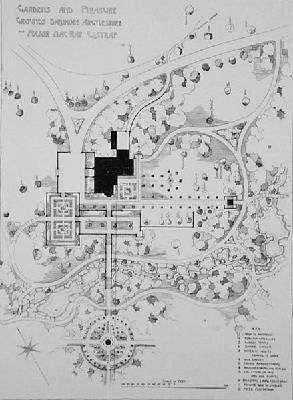 Gardens and Pleasure Grounds Ballimore Argyleshire for Major MacRae Gilstrap from Thomas Mawsons The Art and Craft of Garden Making by Romanticism