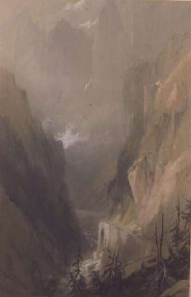 The Devils Bridge, St. Gothard by Romanticism