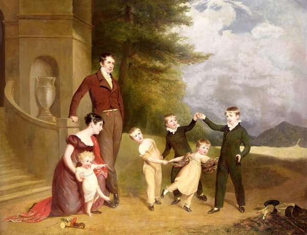 Portrait of George Granville Leveson-Gower and his Family by Romanticism