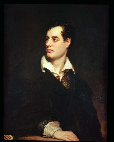 Portrait of Lord Byron 1788-1824 by Romanticism