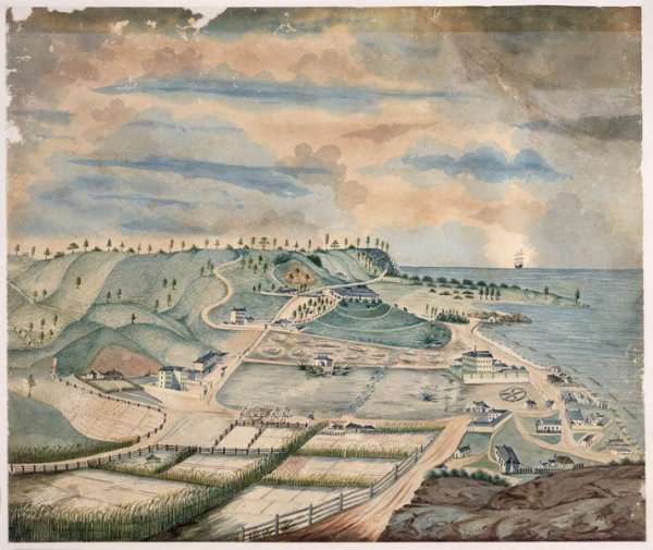 Settlement at Norfolk Island, c.1835 by Romanticism