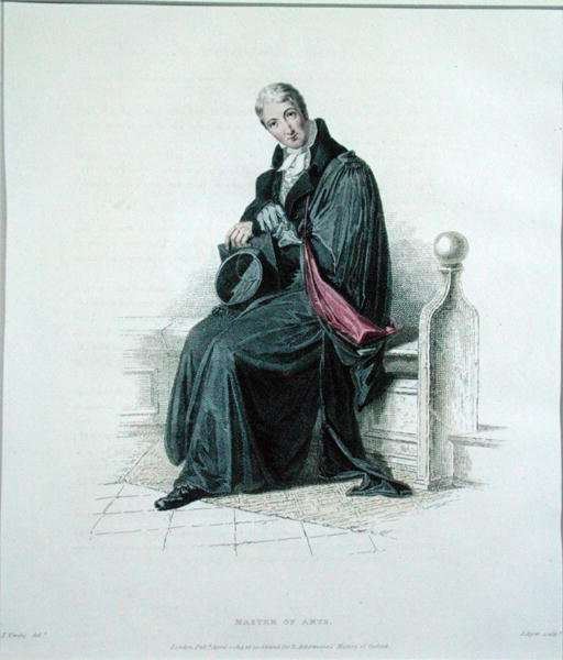 Master of Arts, engraved by J. Agar, published in R. Ackermanns History of Oxford, 1814 by Romanticism