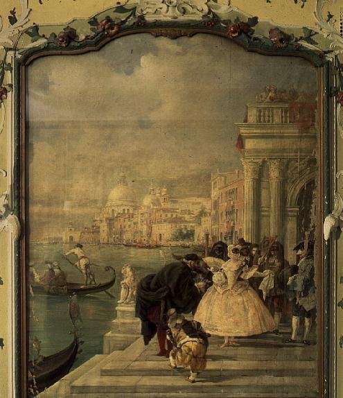 Masked Lady in front of the Salute, Venice by Romanticism