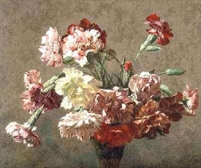 Vase of Carnations by Romanticism