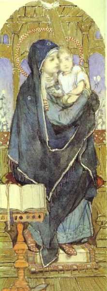 The Virgin and Child. 1887 by Romanticism