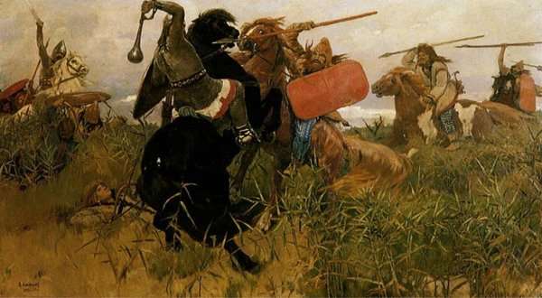 Fight of Scythians and Slavs by Romanticism