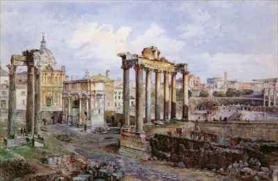 The Forum Rome 1878 by Romanticism