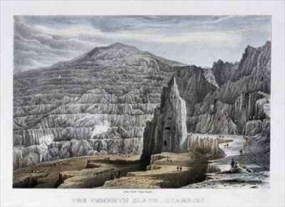 The Penrhyn Slate Quarries by Romanticism