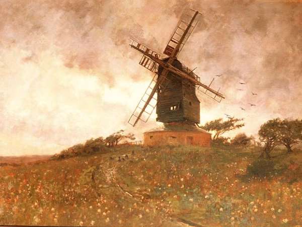 The Haunted Windmill by Romanticism