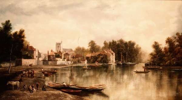 View of Twickenham one of a pair by Romanticism