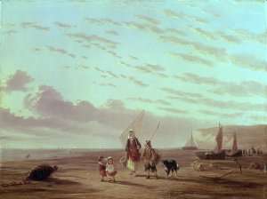 At the Seaside by Romanticism