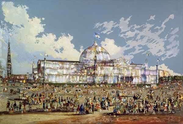 Crystal Palace, New York, c.1850 by Romanticism
