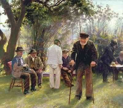 Old Men in Rockingham Park by Romanticism