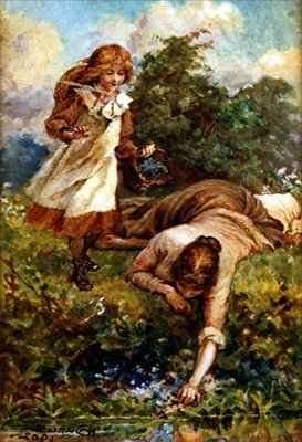 Picking Bluebells by Romanticism
