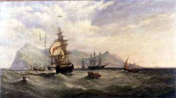 Outward Bound Entering Funchal Roads Madeira by Romanticism