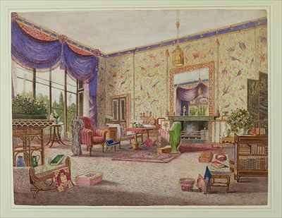 The Chinese Drawing Room Middleton Park Oxfordshire by Romanticism
