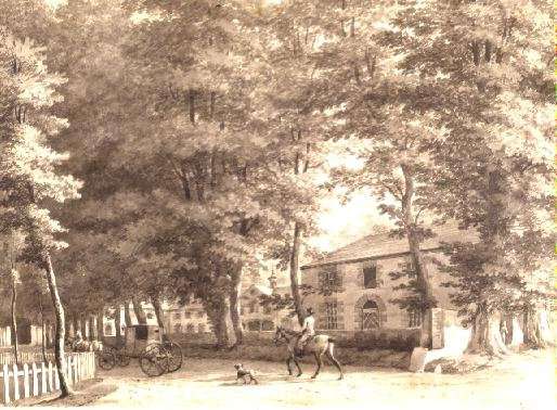 View of the Stables on Lord Fitzwilliam's Mount Merrion estate, near Dublin  1806 by Romanticism