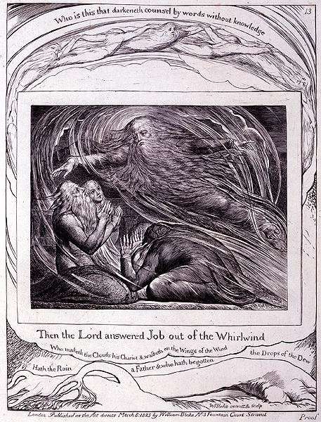 'Then the Lord Answered Job out of the Whirlwind' 1825 by Romanticism