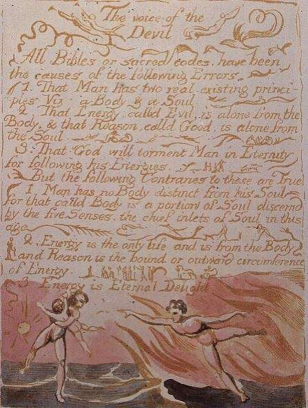The Marriage of Heaven and Hell- The Voice of the Devil, c.1790 by Romanticism