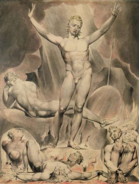 Satan Arousing the Rebel Angels, 1808 by William Robert Symonds