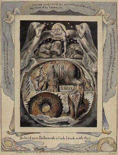 Behemoth and Leviathan from the Book of Job by Romanticism