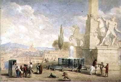 Monte Cavallo, Rome by Romanticism