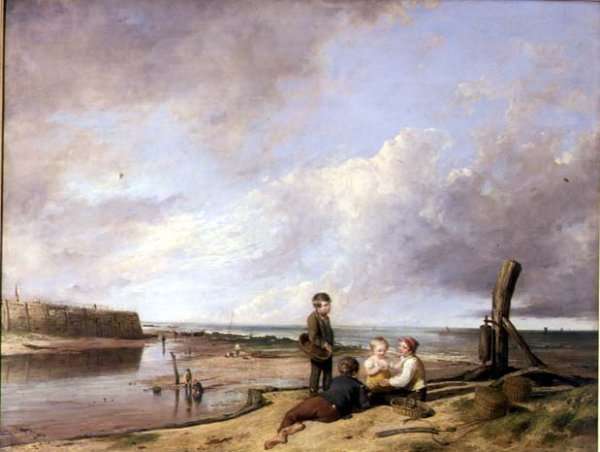 Shrimp Boys at Cromer, 1815 by Romanticism