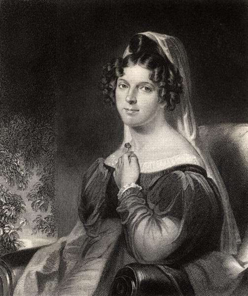 Felicia Dorothea Hemans, engraved by W.Holl, from 'The National Portrait Gallery, Volume 1, published c.1820 by Romanticism